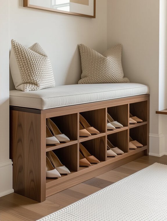 stylish storage and seating