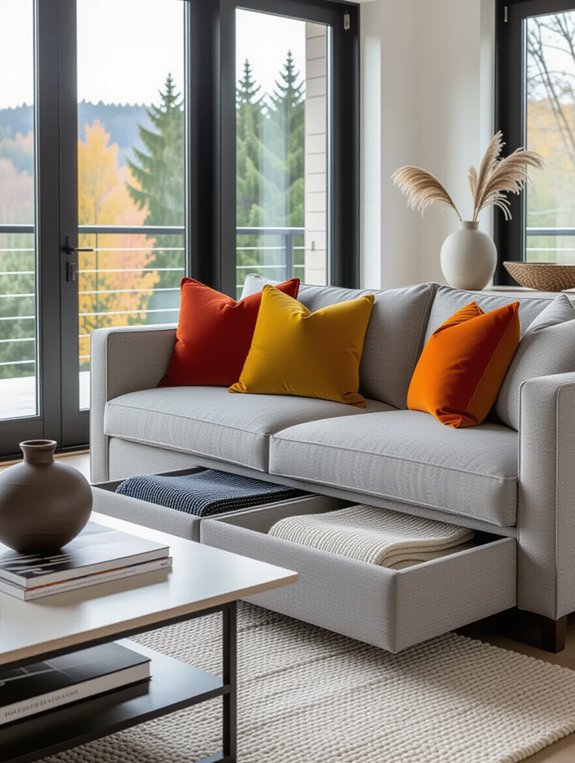 stylish storage seating solution