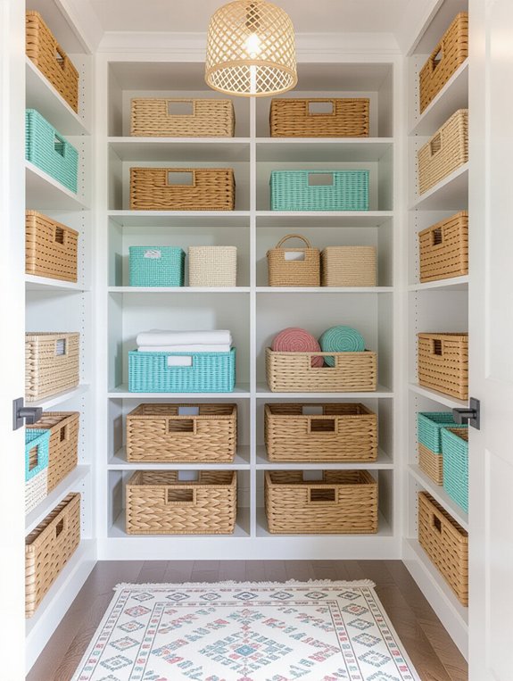 stylish storage solution baskets