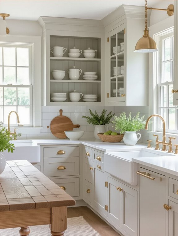 subtle color palettes enhance kitchens