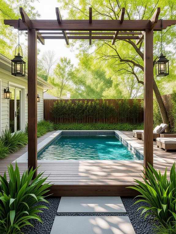 sustainable above ground pool decks