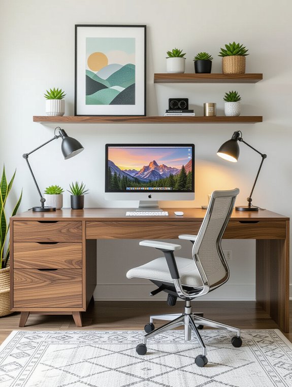 tech enhanced home office