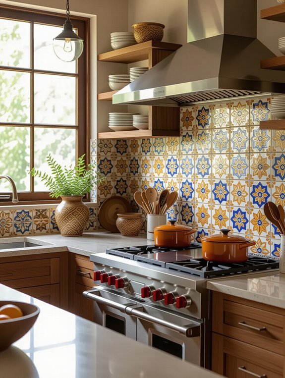 textured backsplashes enhance kitchens