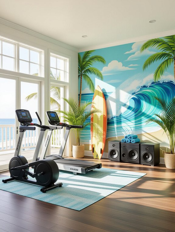 themed personalized workout space