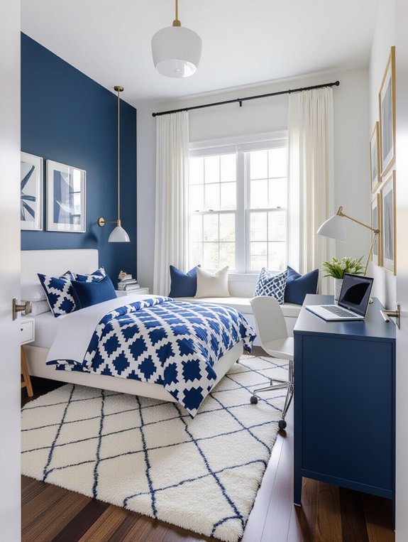 timeless blue and white elegance