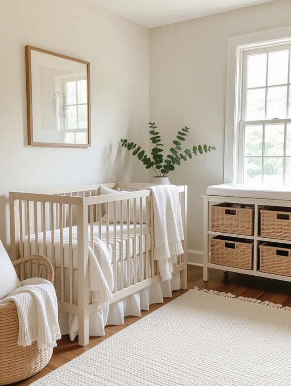 timeless neutral baby decor
