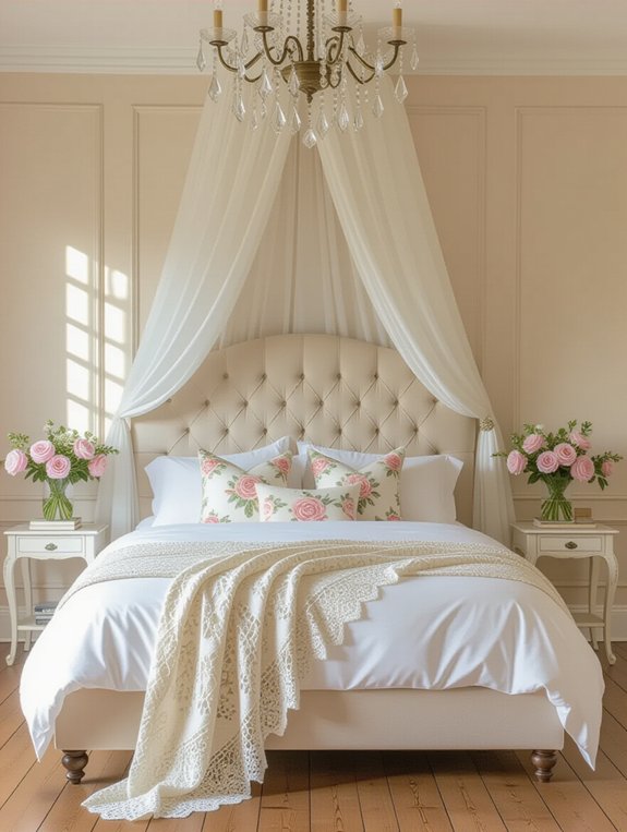 timeless romantic bedroom decor