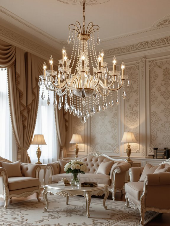 timeless vintage crystal chandeliers