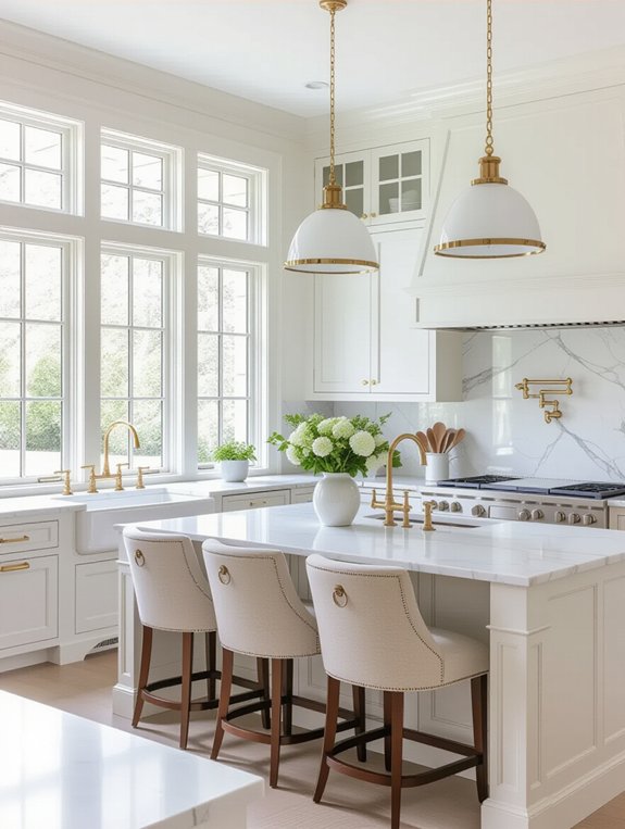 timeless white kitchen elegance