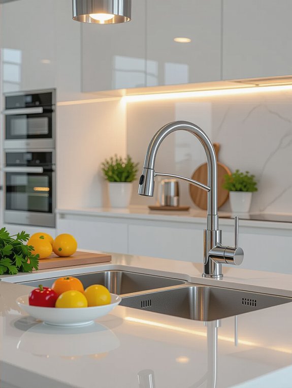 touchless kitchen faucet convenience