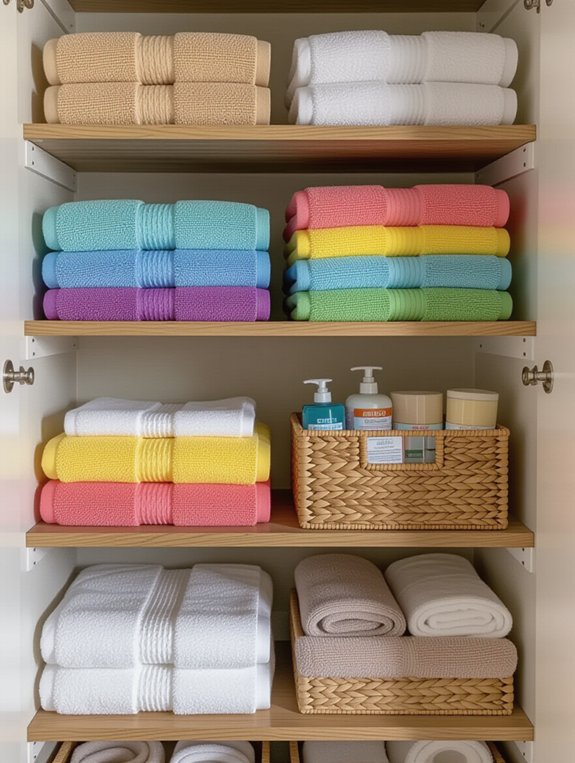 towel rotation keeps freshness