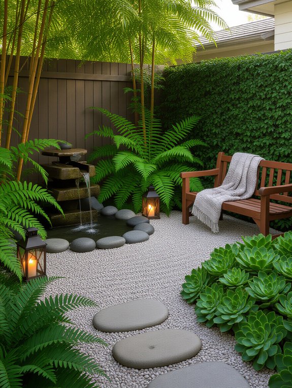 tranquil backyard zen garden