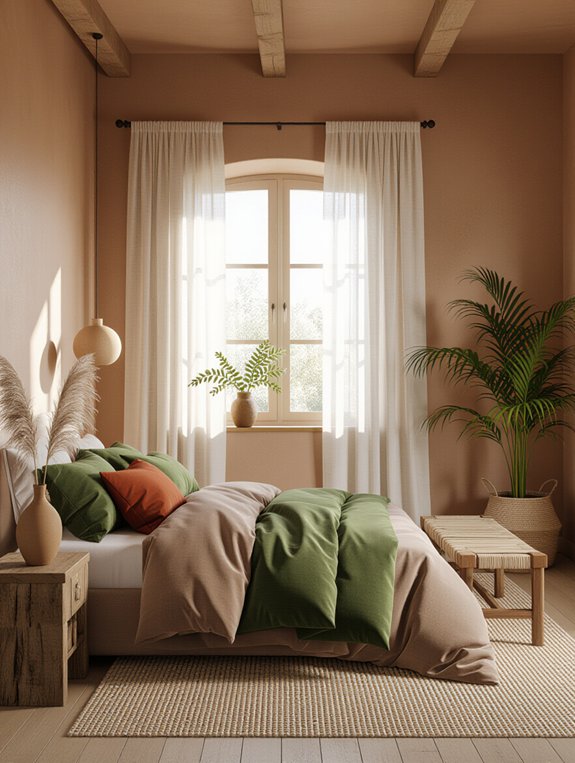 tranquil earth tone bedroom