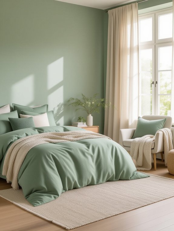 tranquil sage green retreat