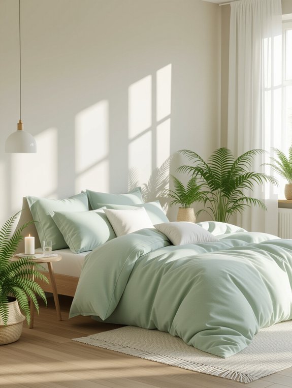 tranquil soft green retreat