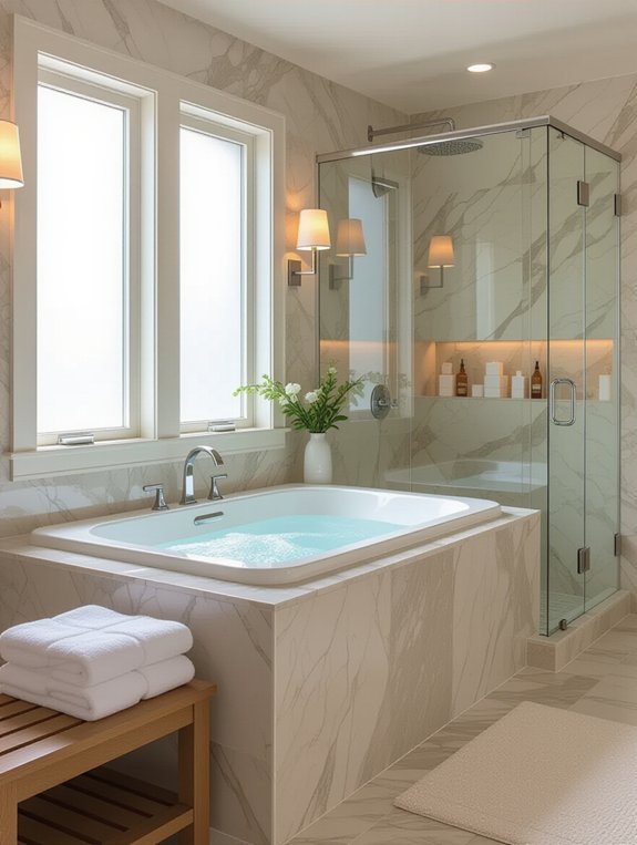 tranquil spa bathroom retreat