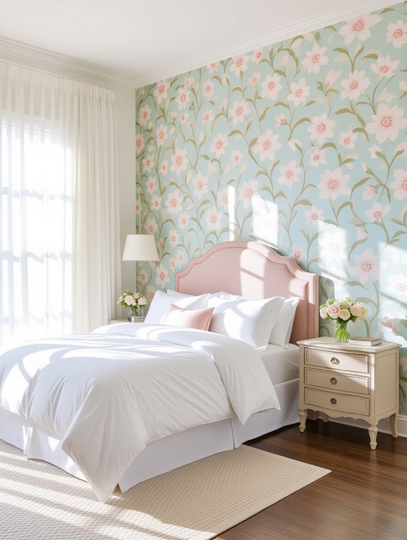 transform bedroom with wallpaper