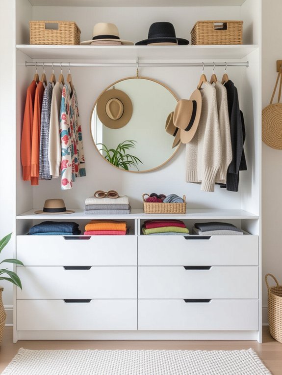 transform dresser into closet