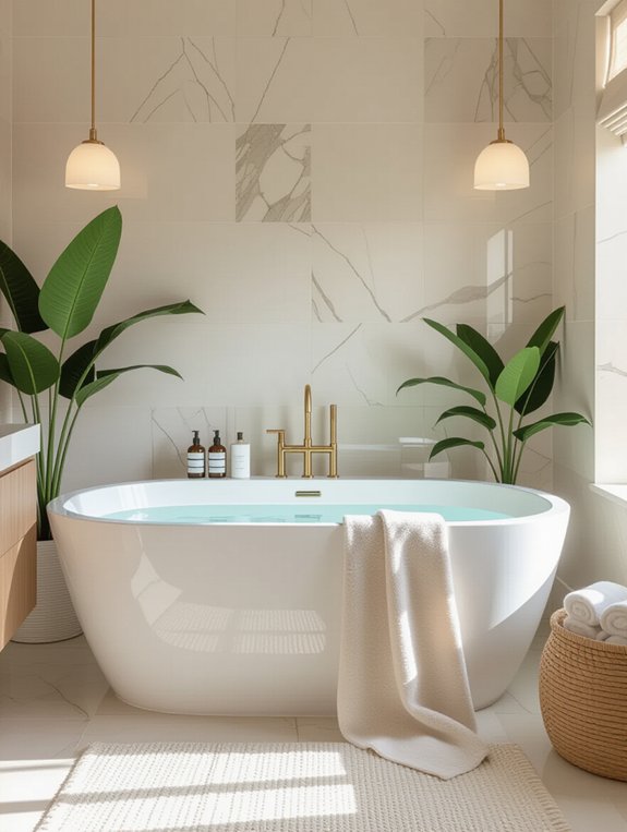 transformative bathroom art accents