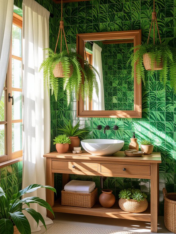 tropical bathroom paradise decor