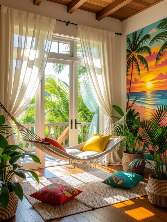 tropical paradise home decor