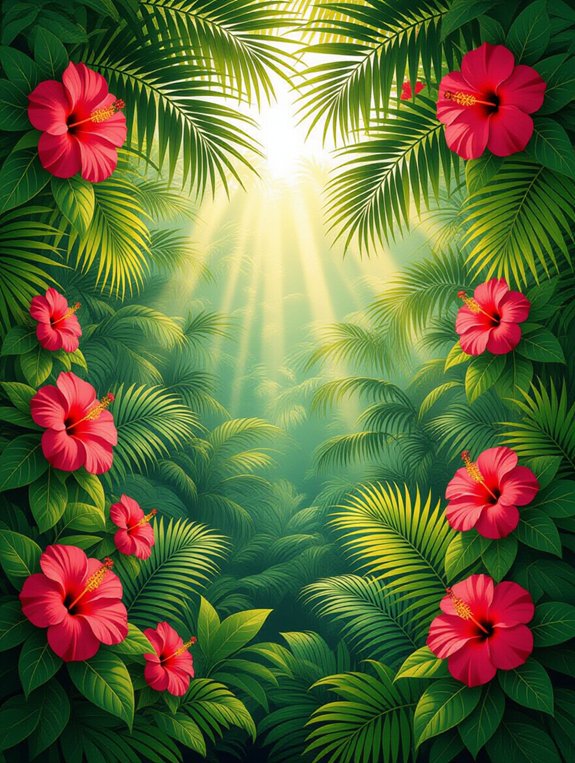 tropical wallpaper for transformation