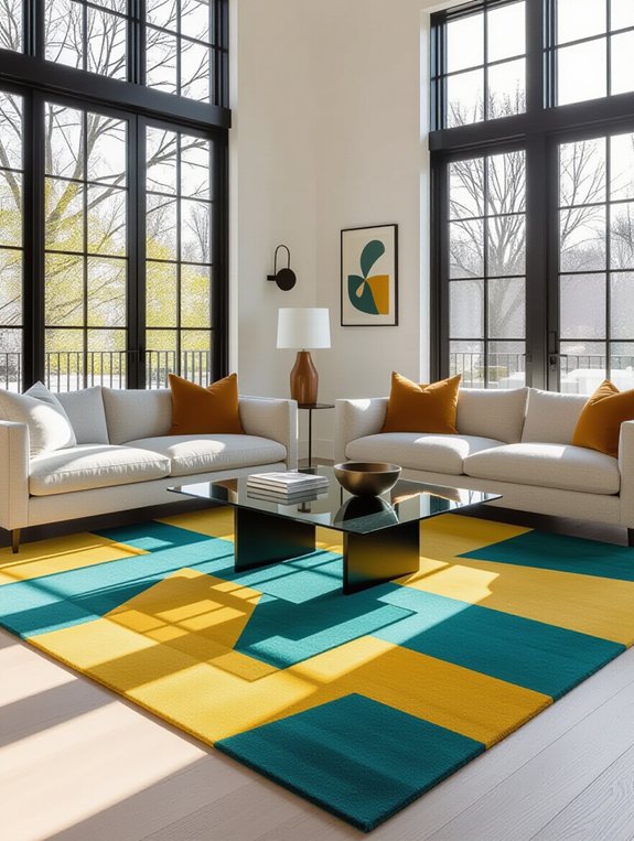 unique shaped statement rugs