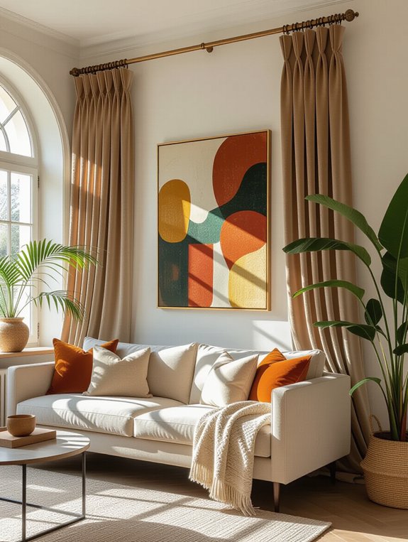 unique statement curtain rods