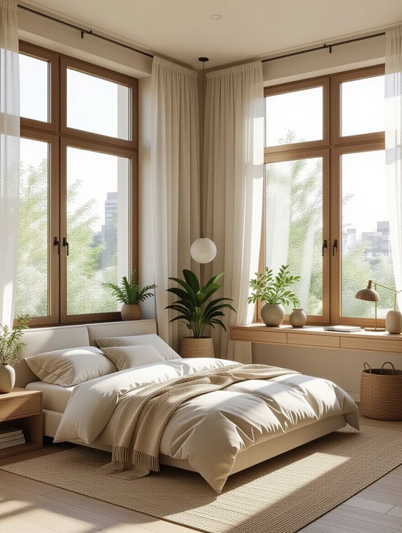 urban bedroom tranquility achieved