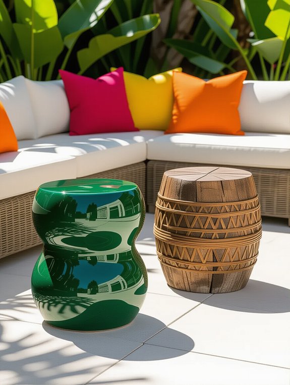 versatile outdoor seating accents