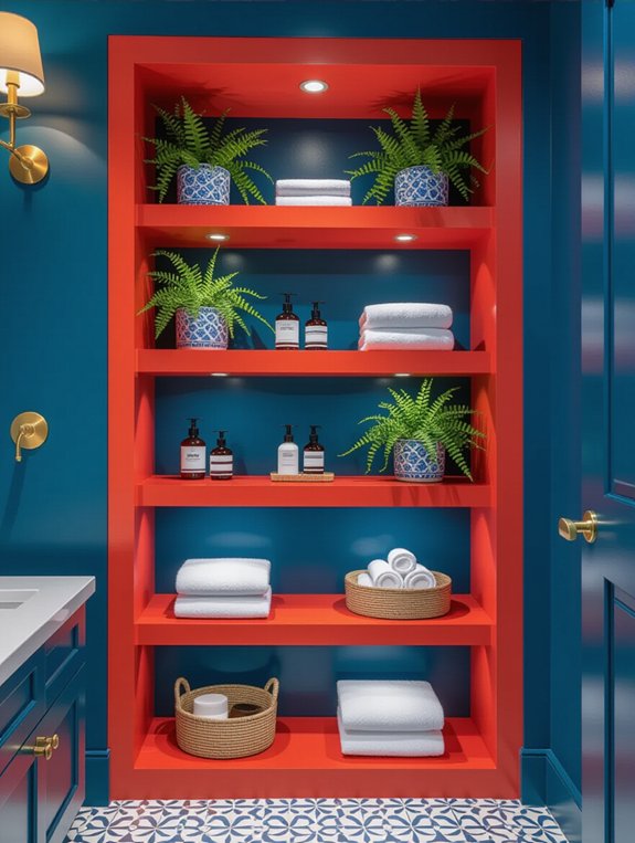 vibrant accent niche design