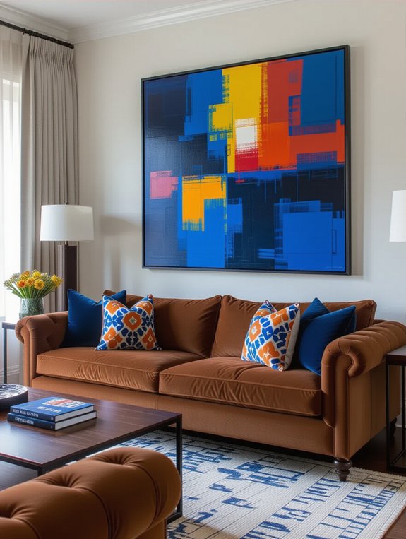 vibrant artwork enhances spaces
