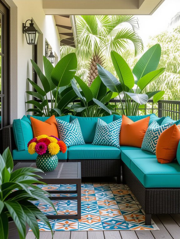 vibrant balcony design ideas
