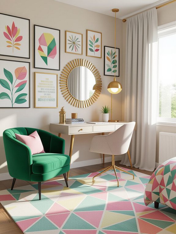 vibrant eclectic bedroom design