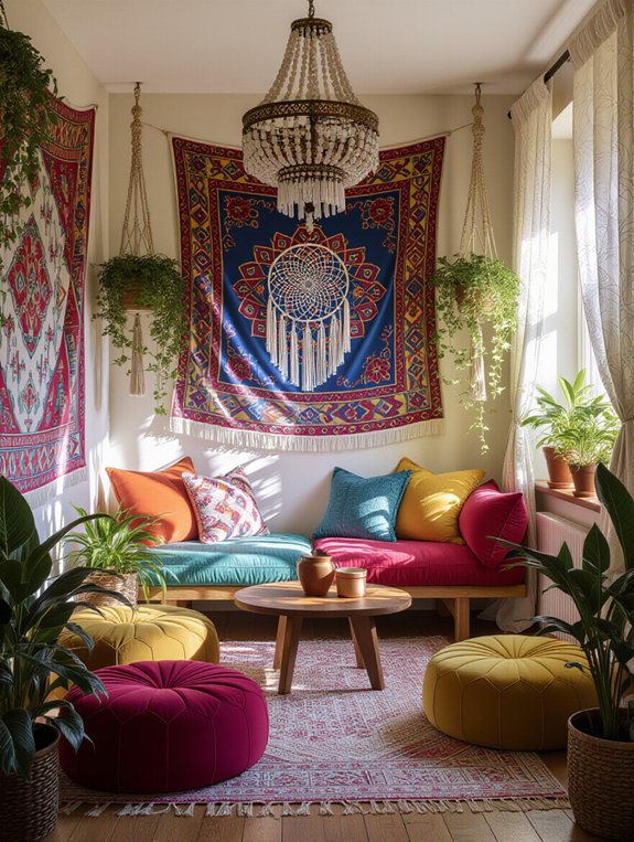vibrant eclectic bedroom oasis