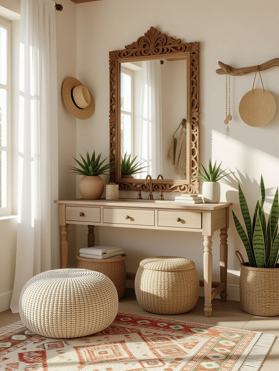 vibrant eclectic cozy corner