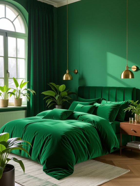 vibrant emerald luxury design
