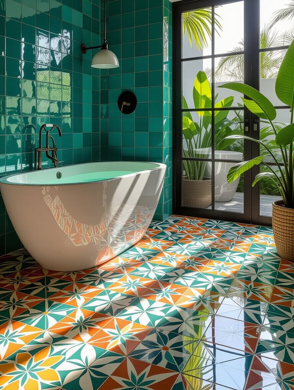 vibrant encaustic tile designs