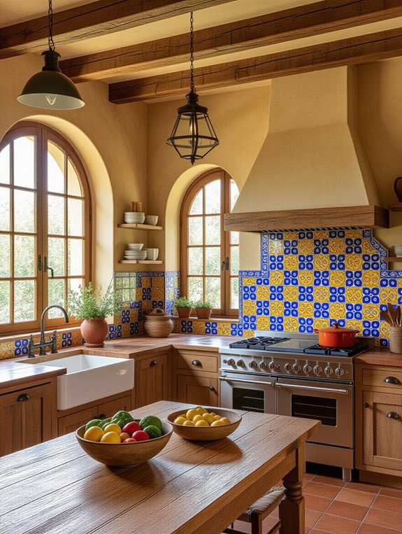 vibrant hand painted tile designs