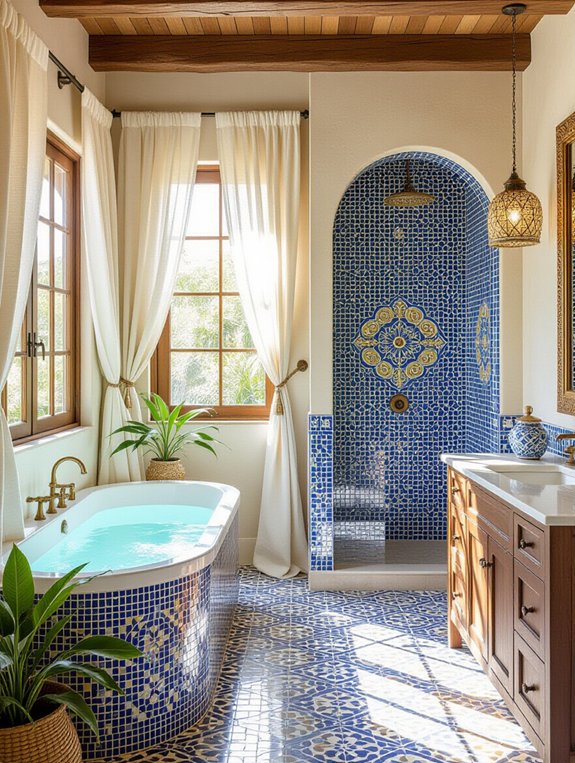 vibrant handcrafted mosaic accents