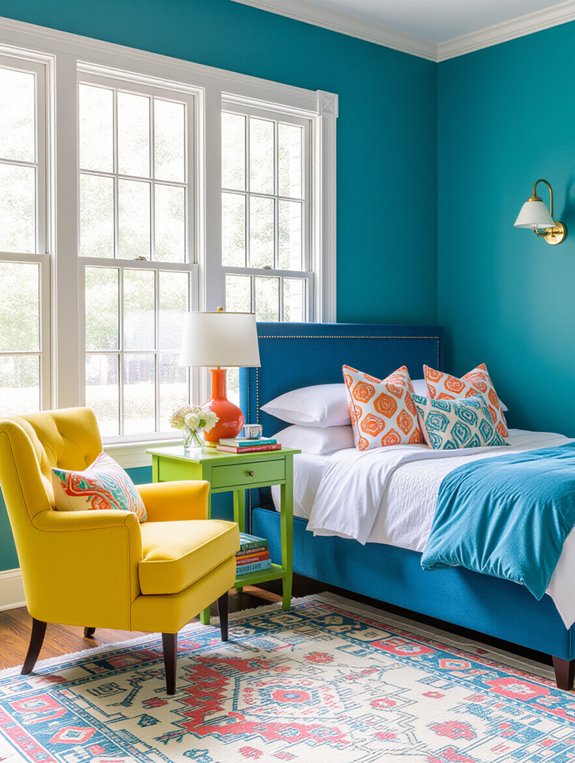 vibrant multi hued furniture ideas