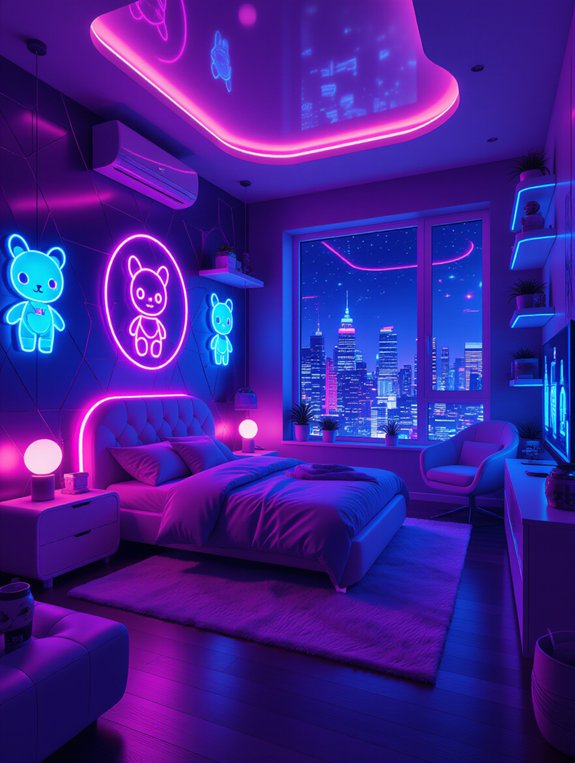 vibrant neon immersive sanctuary