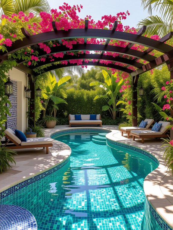 vibrant oasis pool deck