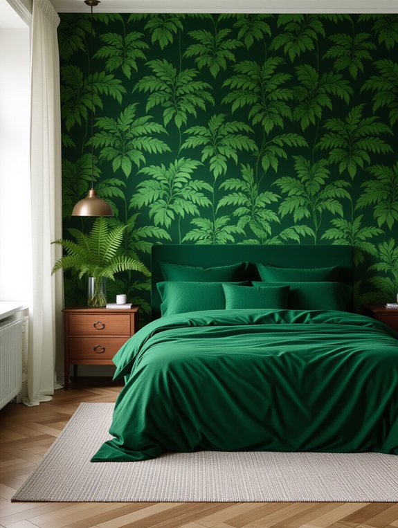 vibrant oasis with wallpaper