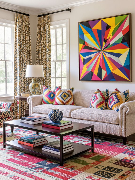 vibrant patterns enhance spaces