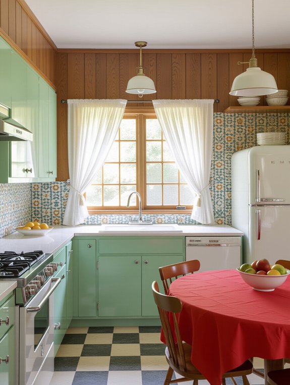 vibrant playful kitchen design