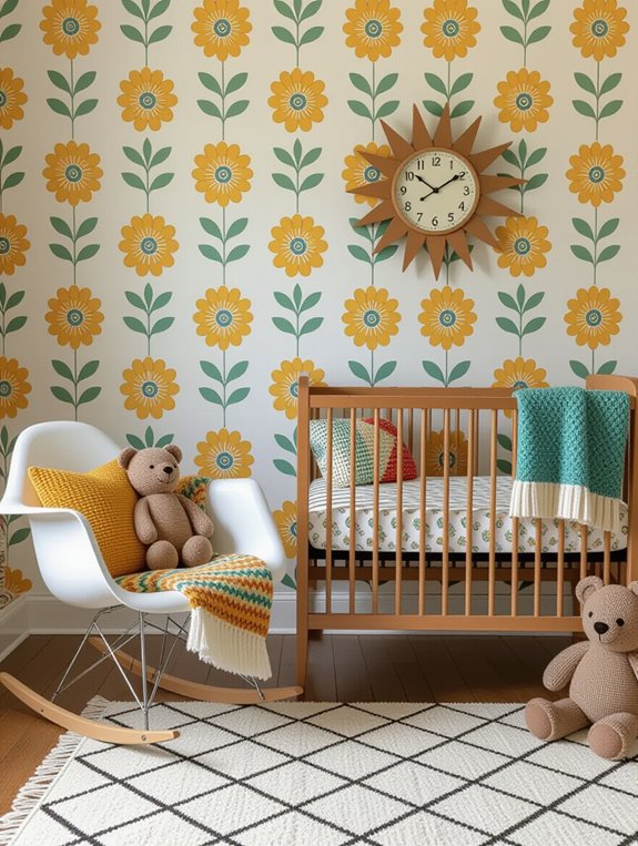 vibrant retro nursery style