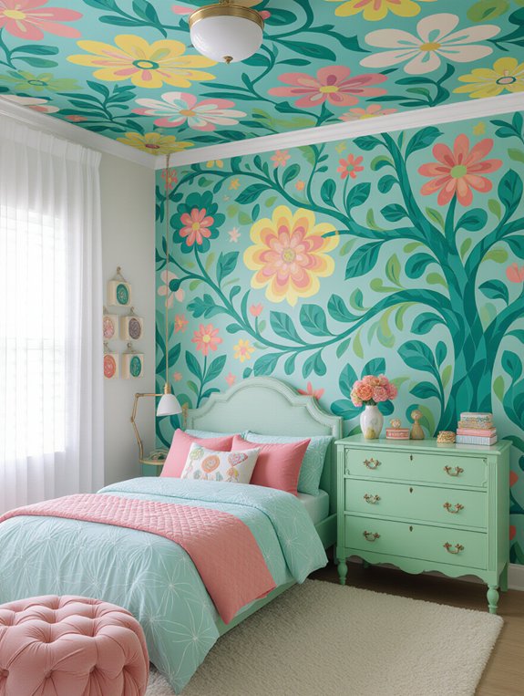 vibrant wall mural inspiration