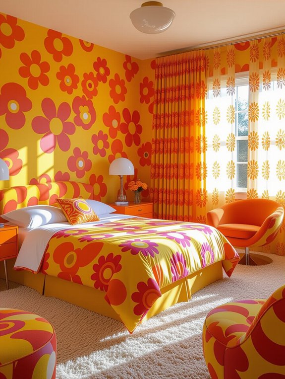 vibrant whimsical floral nostalgia