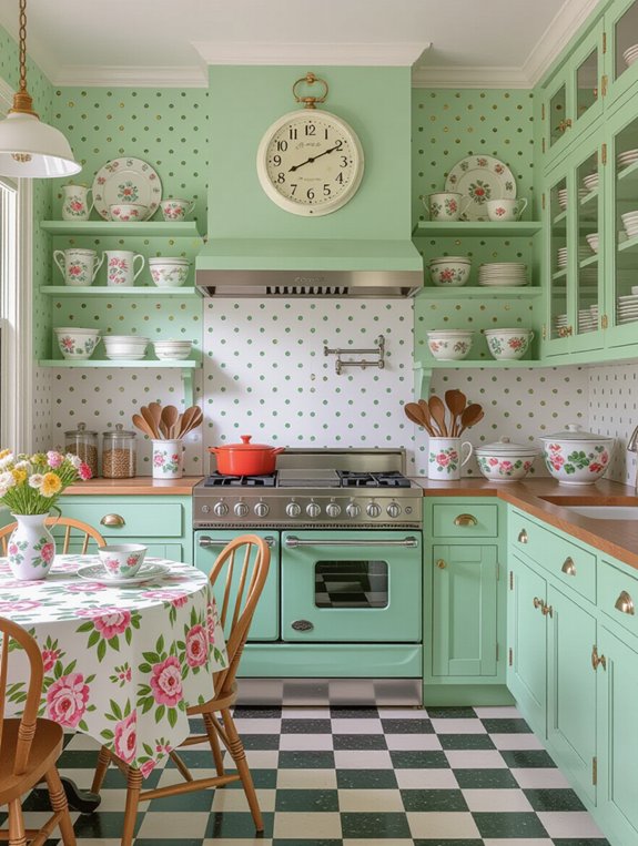 vibrant whimsical kitchen designs